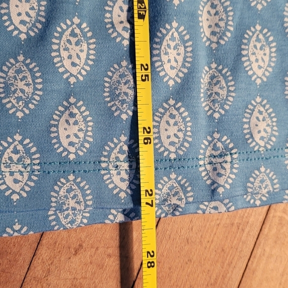 L.L. Bean Supma Cotton Printed 3/4 Sleeve Top - Picture 5 of 6